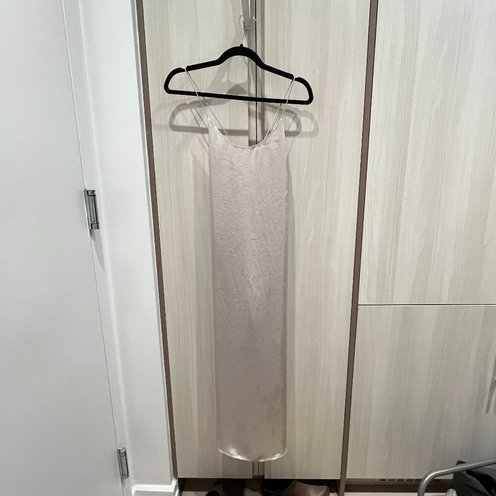 UO strappy backless slit dress